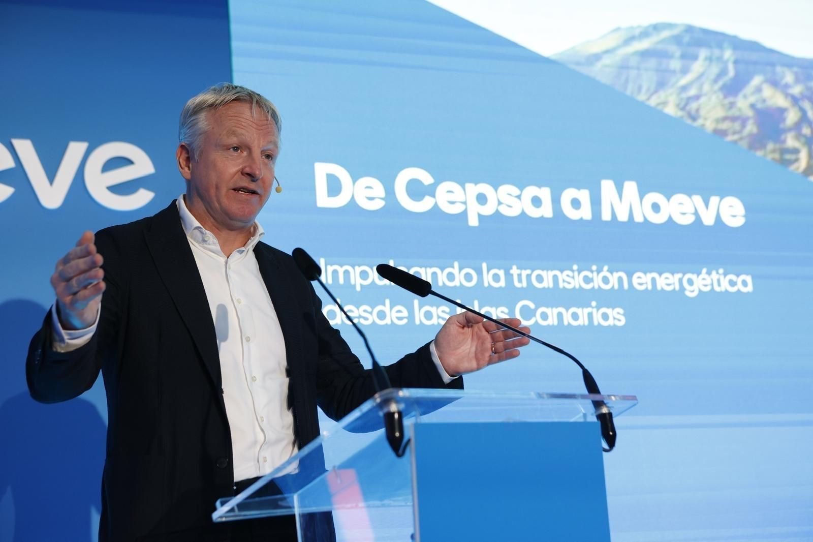 Archivo - El CEO de Moeve, Maarten Wetselaar, en la presentación de la nueva marca en Tenerife